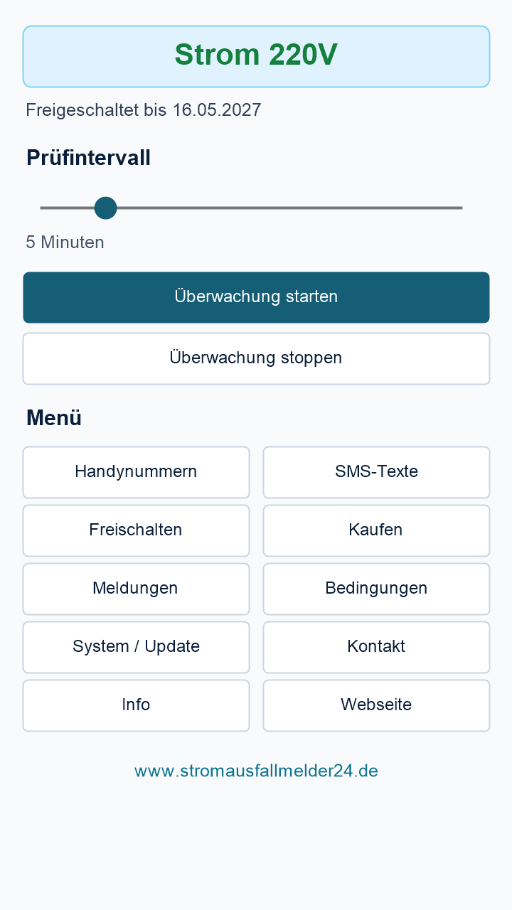 StromPing Startseite