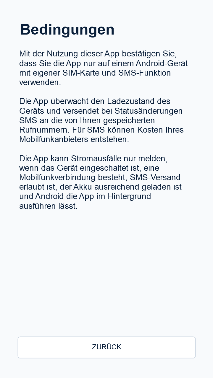 Bedingungen
