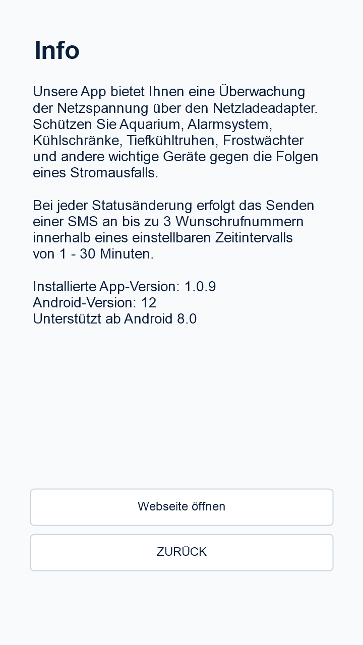 Info zur App
