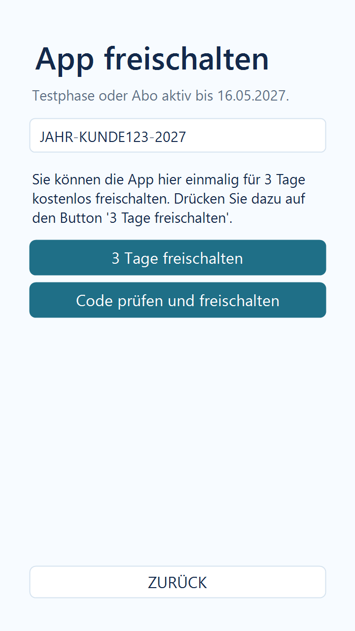 StromPing Freischaltung in Version 1.1.14